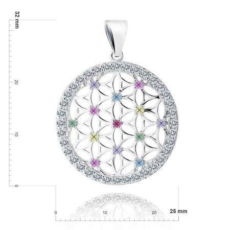 colier-mandala-floarea-vieții-din-argint-sterling-925-cu-zirconii-multicolore [2]