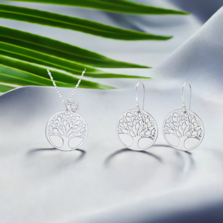 Set Copacul Vietii colier si cercei din Argint Sterling 925 [3]