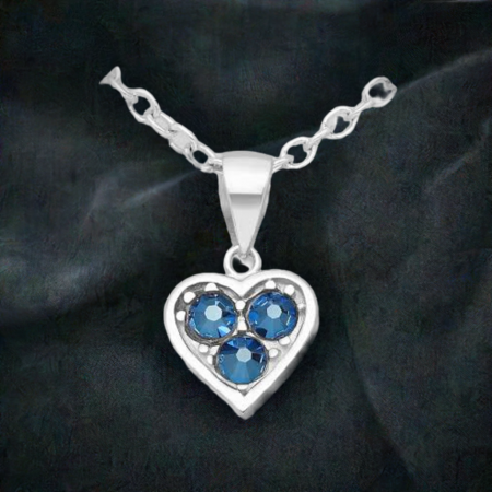 Set Inima colier si cercei din argint sterling 925 cu cristale austriece [1]