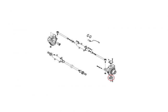 King pin for New Holland backhoe loader-CARRARO [2]