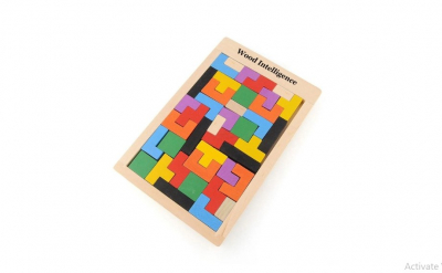 Jocuri si articole copii - Joc Tetris din lemn