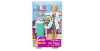 Jocuri si articole copii - Set de joaca Papusa Barbie medic stomatolog