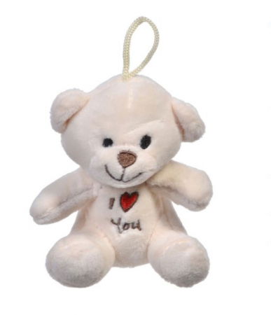 Jucarii de plus - Mini Ursuleț de Plus, Crem Deschis, 11 cm