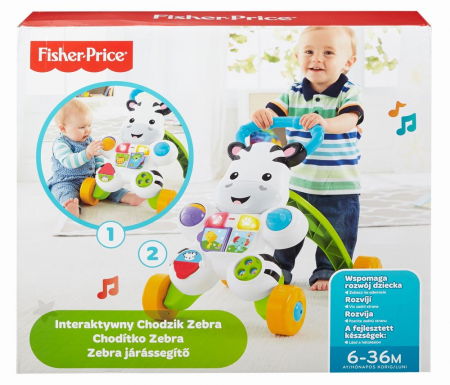 Jocuri si articole copii - Antepremergător Zebra Fisher Price 