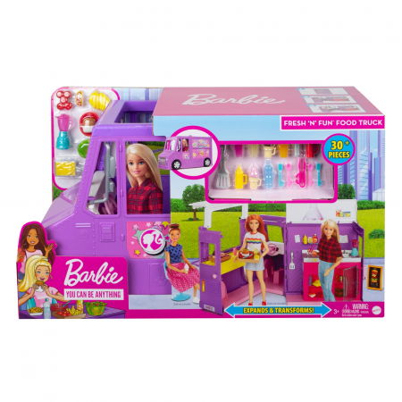 Jocuri si articole copii - Barbie Set cu Rulotă la Picnic