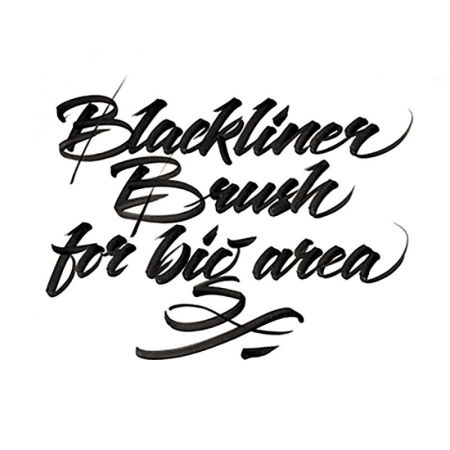 Blackliner Brush,varf tip pensula,negru [4]