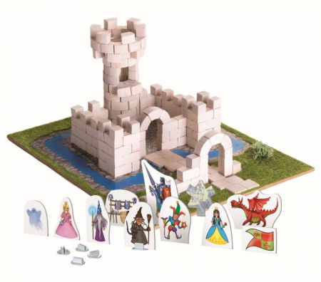 Jocuri si articole copii - Brick trick castelul din caramidute ceramice