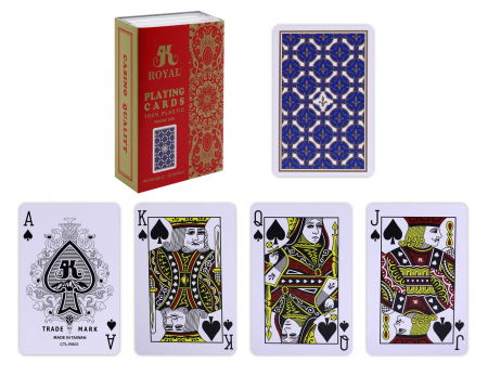 Jocuri si articole copii - Carti de joc royal din plastic deluxe edition