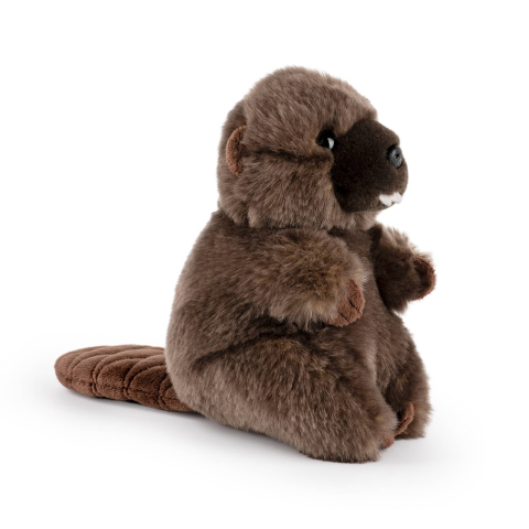 Jocuri si articole copii - Castor în șezut de pluș 16 cm – Living Nature