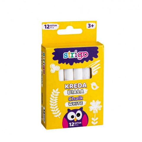 Jocuri si articole copii - Creta alba subtire pentru asfalt si tabla,12 bucati/set