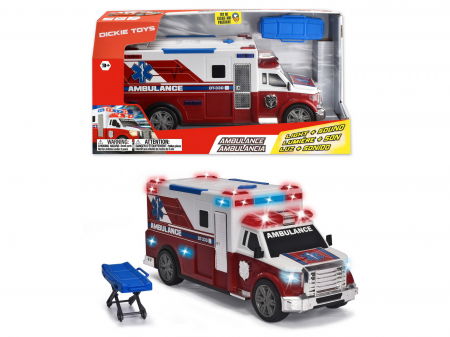 Jocuri si articole copii - Dickie Ambulanță 33cm 