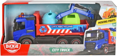 Jocuri si articole copii - Dickie Camion Automacara Reciclare 23cm 