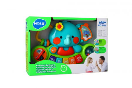 Jocuri si articole copii - ELEFANT PIANINĂ MUZICALĂ 