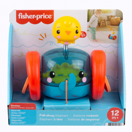 Jocuri si articole copii - Fisher Price Jucărie de Tras Elefănțel 