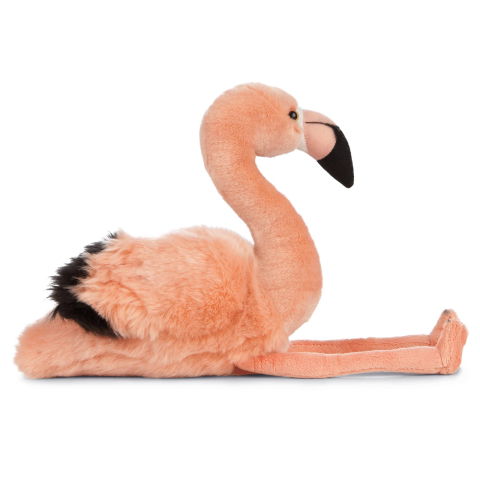 Jocuri si articole copii - Flamingo de pluș 20 cm – Living Nature