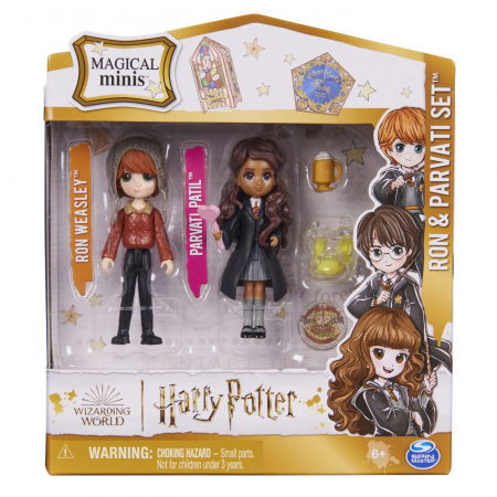 Jocuri si articole copii - Set 2 Figurine Ron și Parvati Wizarding World 