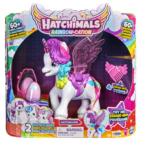 Jocuri si articole copii - Hatchimals Unicornul cu Aripi Magice 