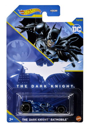 Jocuri si articole copii - Hot wheels masina metalica tematica batman the dark knight batmobile scara 1:64