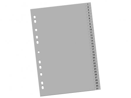 Intercalatoare si indexuri - Index din plastic 1-31