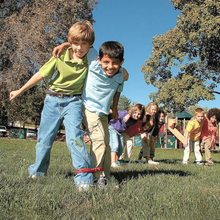 Jocuri si articole copii - Joc de echilibru-2 benzi elastice pentru curse