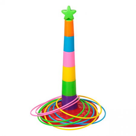 Jocuri si articole copii - Joc Îndemânare Turnul cu Inele