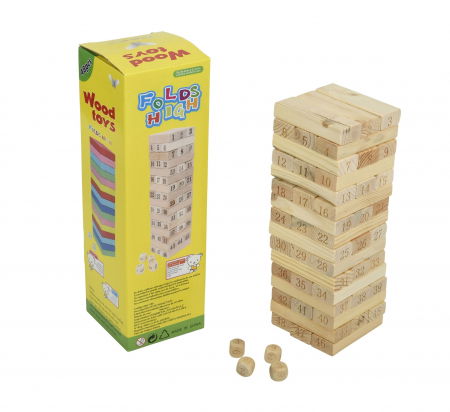 Jocuri si articole copii - Joc de indemanare turnul instabil