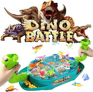 Jocuri si articole copii - Joc de Masă „Catapultă cu Bile” - Bătălia Dinozaurilor