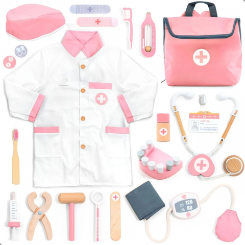 Jocuri si articole copii - Joc de rol Trusa completa de doctor, roz, UMU Toys