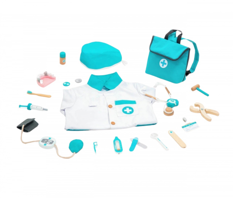 Jocuri si articole copii - Joc de rol Trusa completa de doctor, turcoaz, UMU Toys