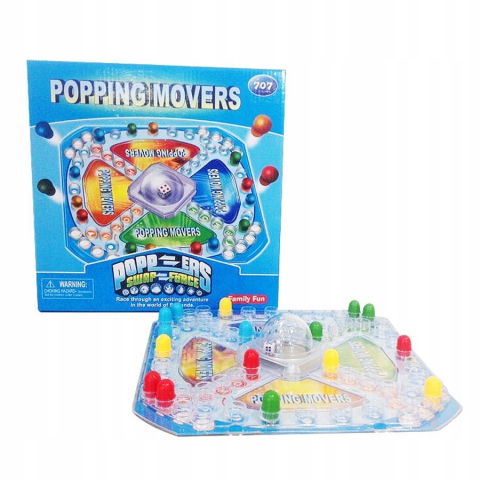 Jocuri si articole copii - Joc de societate Popping movers, 2-4 jucatori,+4 ani
