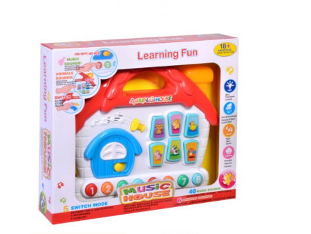 Jucarii interactive bebelusi - Jucărie Interactivă cu Sunete și Lumini, Casa Animalelor