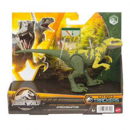 Jocuri si articole copii - Jurassic World Dino Trackers Strike Attack Dinozaur Atrociraptor