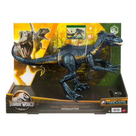 Jocuri si articole copii - Jurassic World Dino Trackers Track N Attack Dinozaur Indoraptor