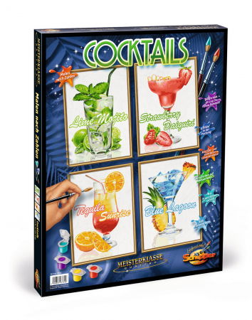 Jocuri si articole copii - Kit Pictură pe Numere Schipper Cocktail-uri 