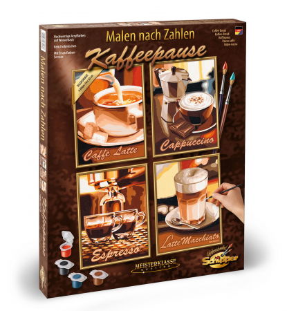 Jocuri si articole copii - Kit pictura pe numere schipper quatro pauza de cafea