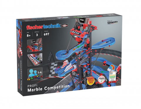 Jocuri si articole copii - Kit STEM Cursa cu bile metalice, Fischertechnik