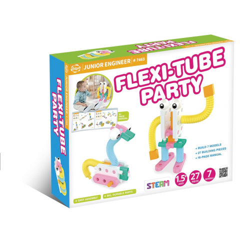 Jocuri si articole copii - Kit STEM de construit cu tuburi flexibile, Gigo Toys