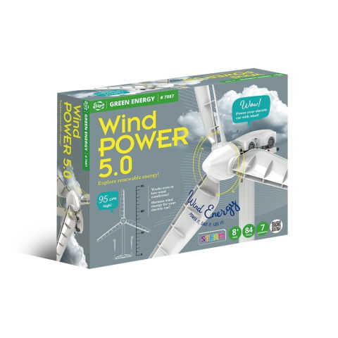 Jocuri si articole copii - Kit STEM Energia eoliana cu turbina si masinuta electrica, Gigo Toys