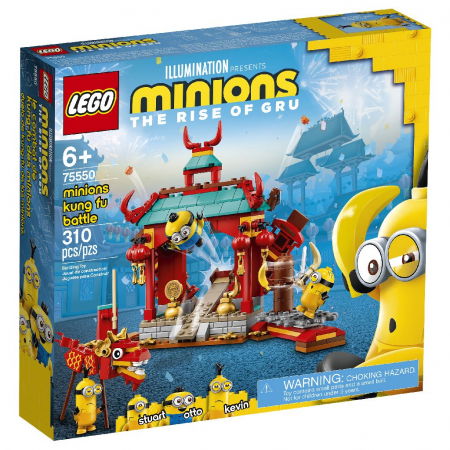 Jocuri si articole copii - LEGO Minions Lupta Kung Fu a Minionilor 75550 