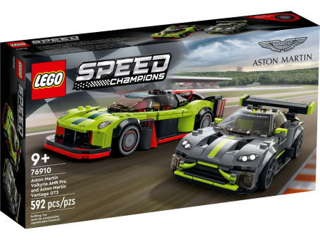 Jocuri si articole copii - LEGO Speed Champions Aston Martin Valkyrie AMR Pro și Aston Martin Vantage GT3 76910