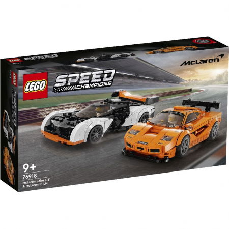 Jocuri si articole copii - LEGO Speed Champions McLaren Solus GT și McLaren F1 LM 76918