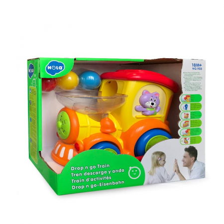 Jocuri si articole copii - Locomotivă cu Bile cu Sunete și Lumini 