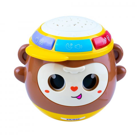 Jocuri si articole copii - Maimuțica Hopa Mitica cu Proiector și Sunete – Jucărie Interactivă pentru Copii