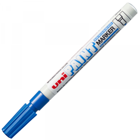 Marker cu vopsea pe baza de ulei,varf fin rotund,0.8-1.2 mm-albastru [0]