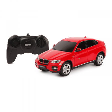 Jocuri si articole copii - Mașină cu Telecomandă BMW X6 Roșu, Scara 1:24 