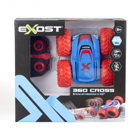 Jocuri si articole copii - Masina Exost 360 Cross Rosie 1:18 