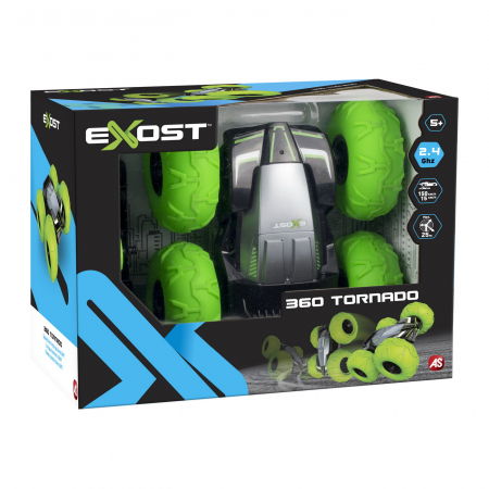 Jocuri si articole copii - Exost 360 Tornado Verde RC 