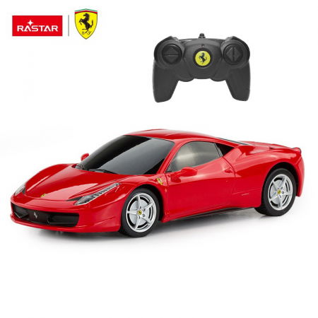 Jocuri si articole copii - Mașină cu Telecomandă Ferrari 458, Scara 1:24 