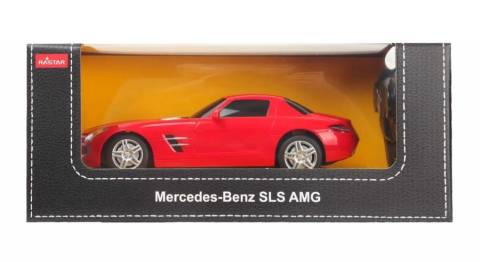 Jocuri si articole copii - MASINA CU TELECOMANDA MERCEDES-BENZ SLS AMG ROSU SCARA 1 LA 24