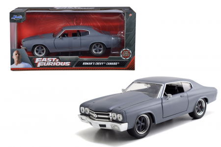Masinute, Motociclete, Elicoptere, Avioane & Trenulete - Mașinuță Metalică Fast and Furious Roman's Chevy Camaro 1:24 